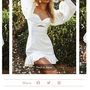 Boho chic white dress